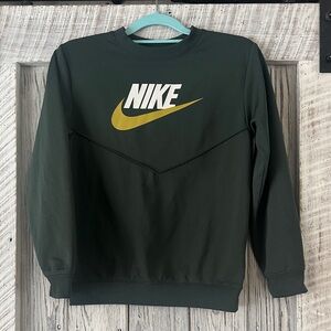 Nike Boy's Forest Green Crewneck Sweatshirt